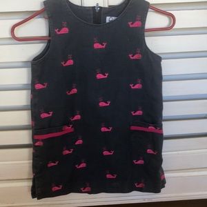 Lilly jumper, navy with pink whales barely worn
